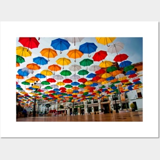 Colourful Umbrellas Torrox Spain Posters and Art